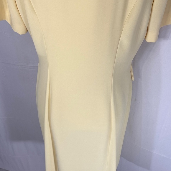 Fattaneh Bahari Yellow Blazer Dress Size 8 Short Sleeve - Picture 10 of 12